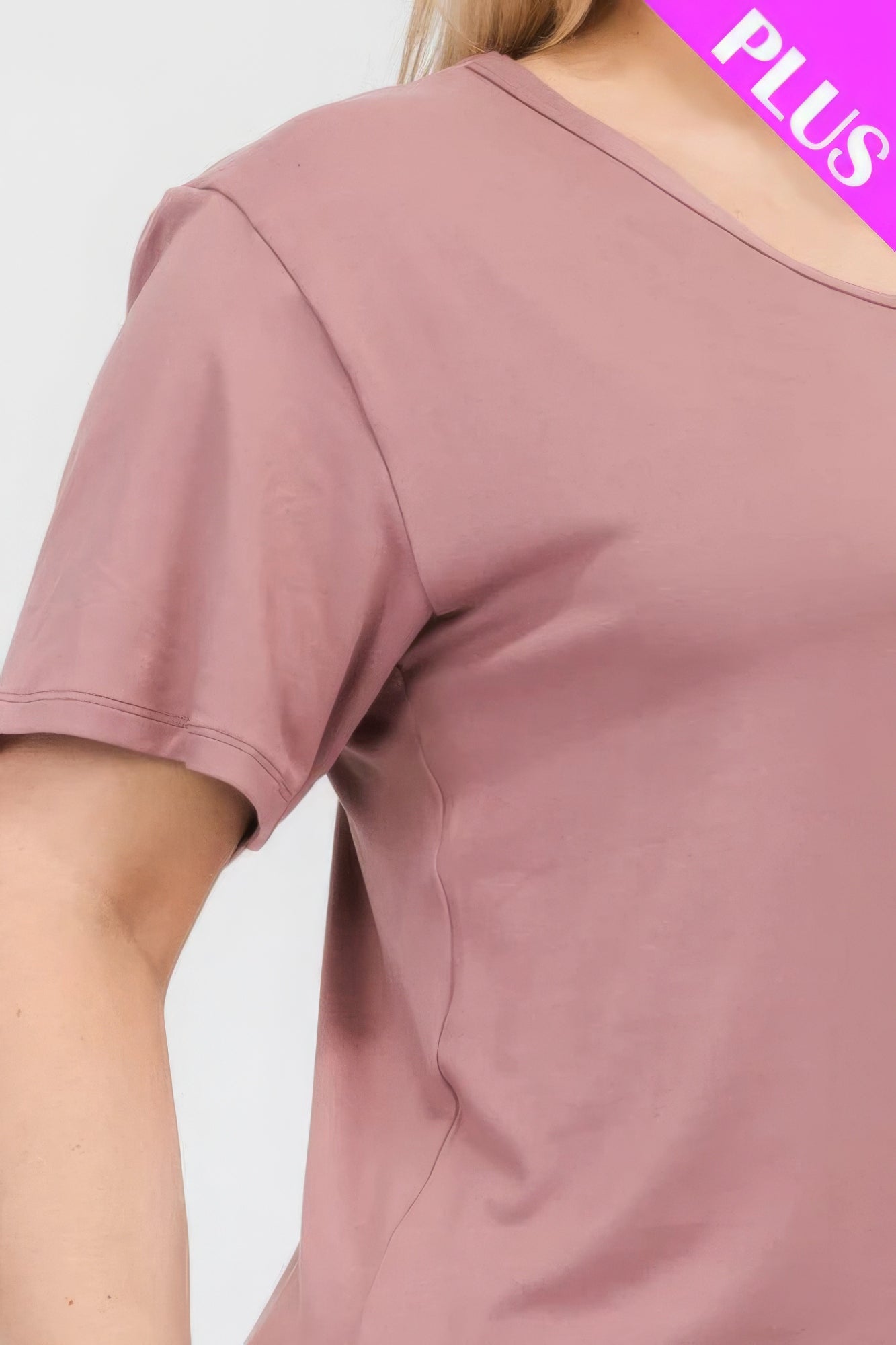 Plus Size Basic Short Sleeve T-shirt