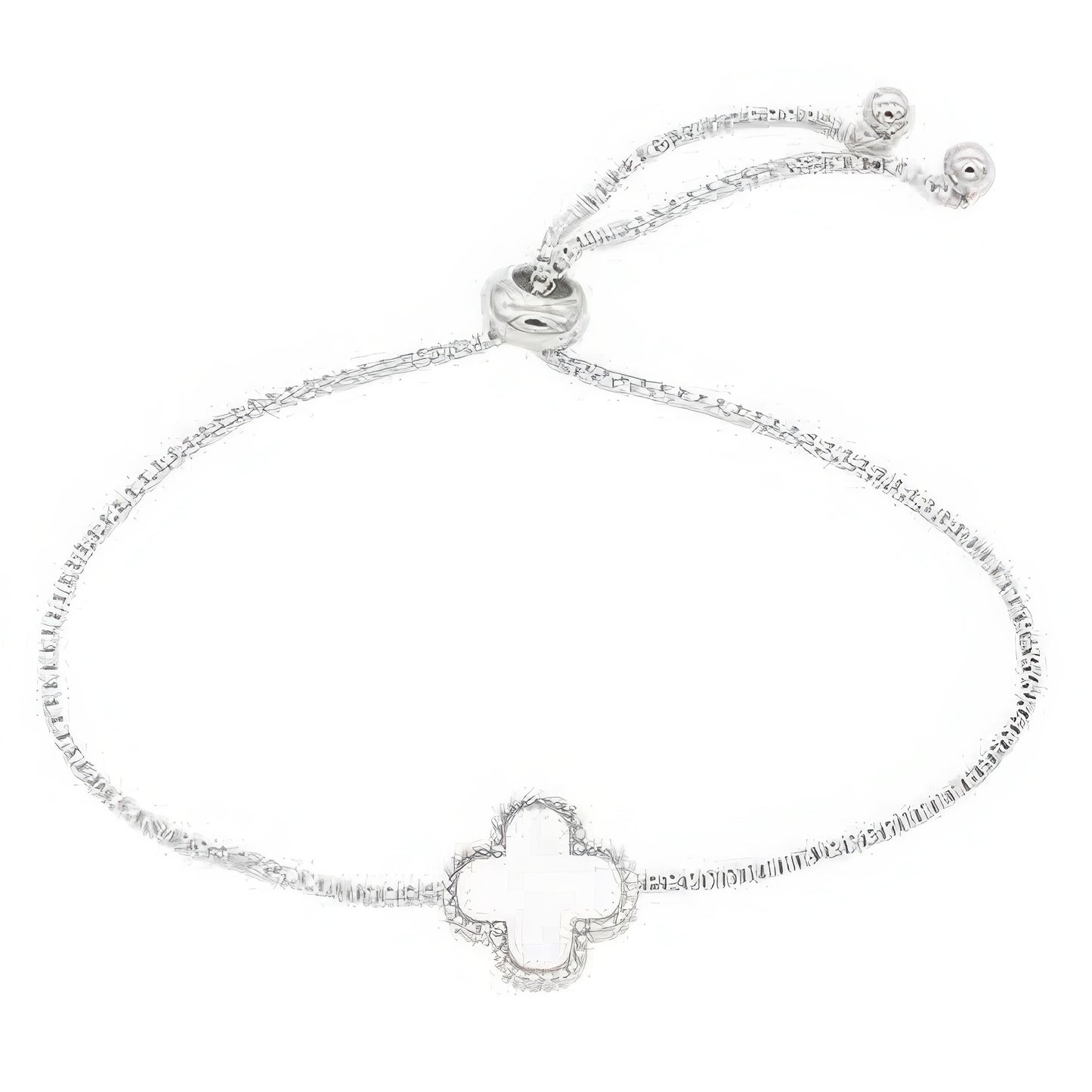 Metal Clover Charm Adjustable Bracelet